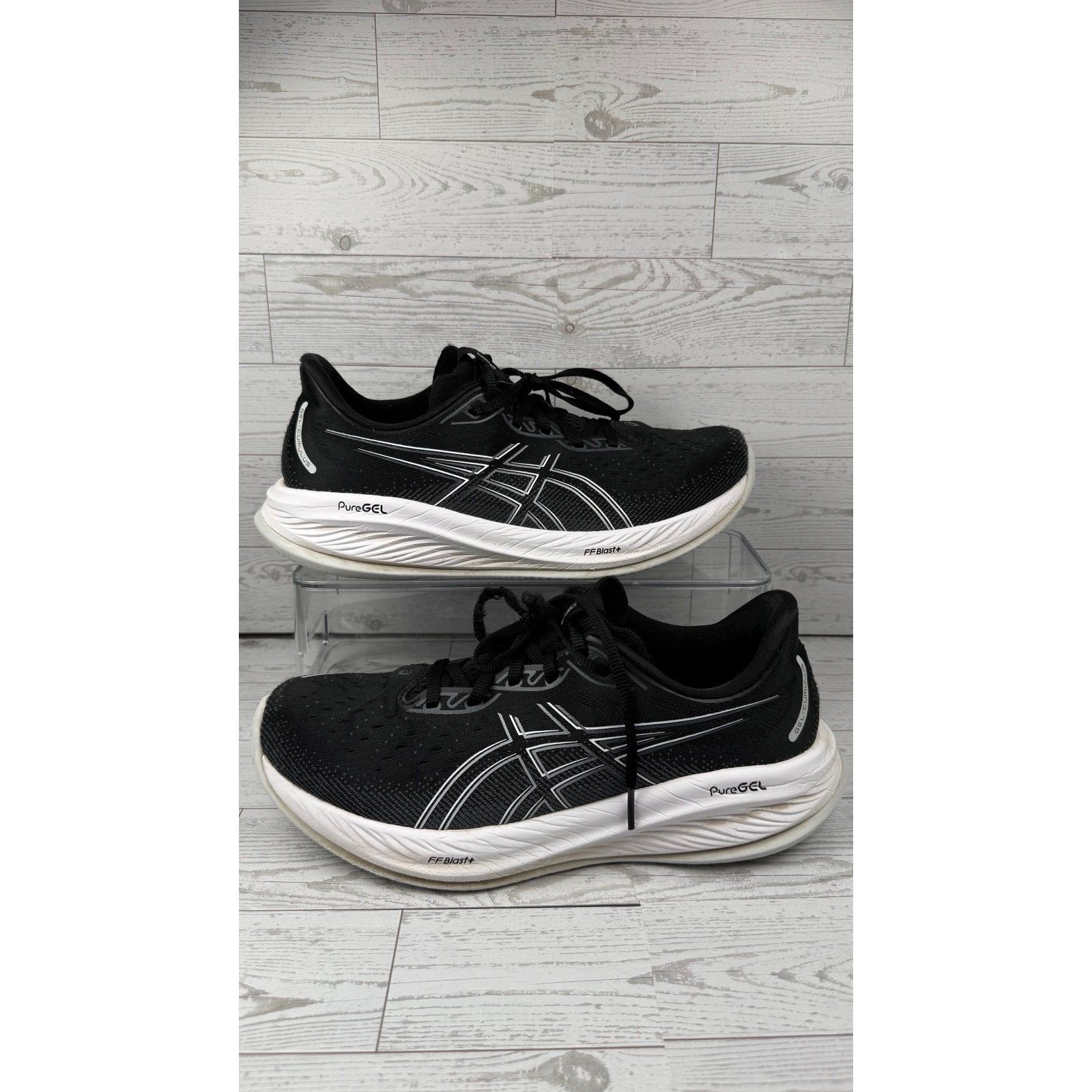 Asics Gel-Cumulus 26 Men's Sz 10 Black Running Shoes No Insoles #371